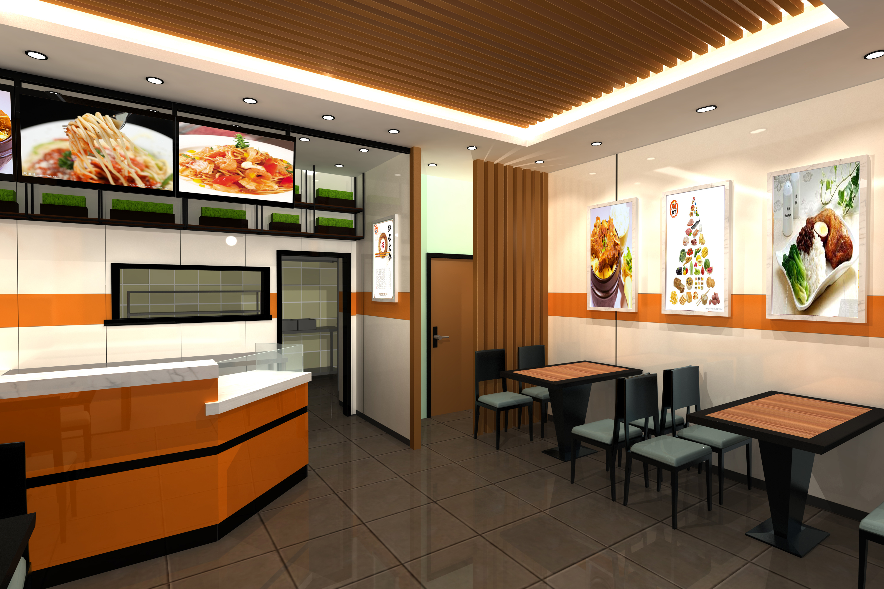 大連木丁家麻辣拌餐飲連鎖店面設(shè)計(jì)與空間展示