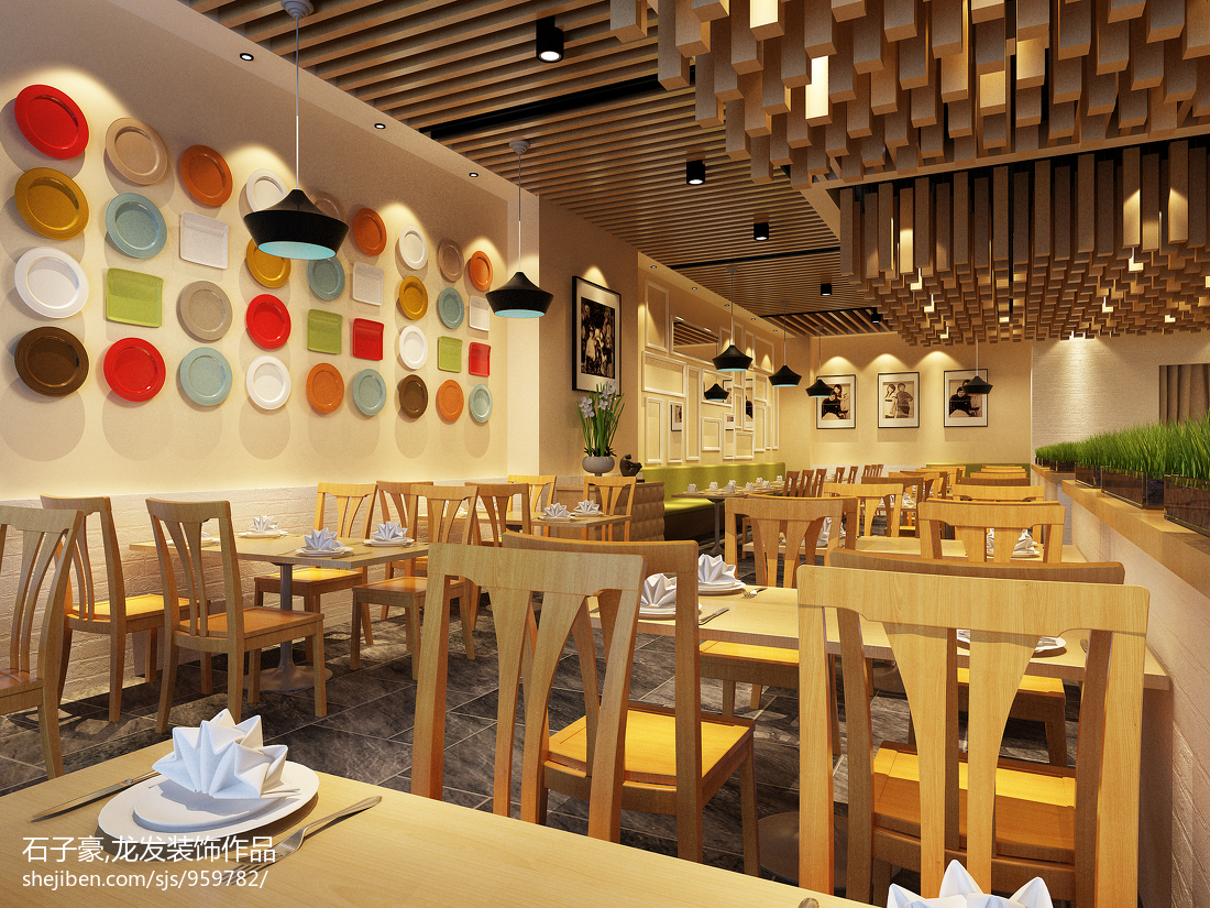 蘇州鉆石廣場餐飲店_1176630 設計本裝修效果圖解析